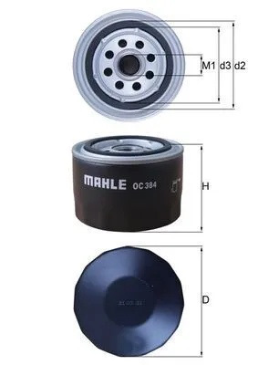 OC384 Масляный фильтр MAHLE KNECHT | Запчасти на DRIVE2