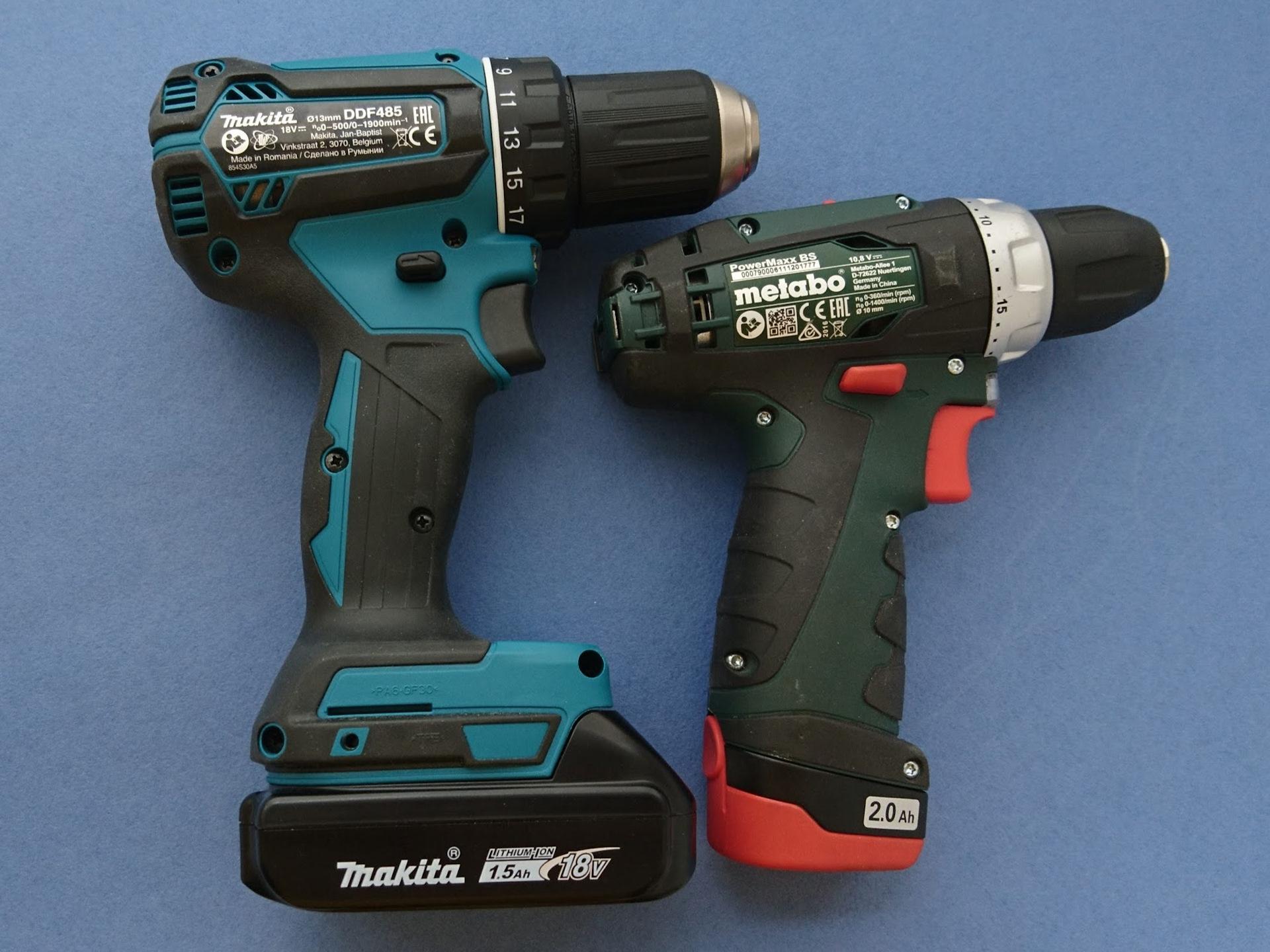 Несравненный Metabo PowerMaxx BS vs бесщёточный Makita DDF-485 — DRIVE2