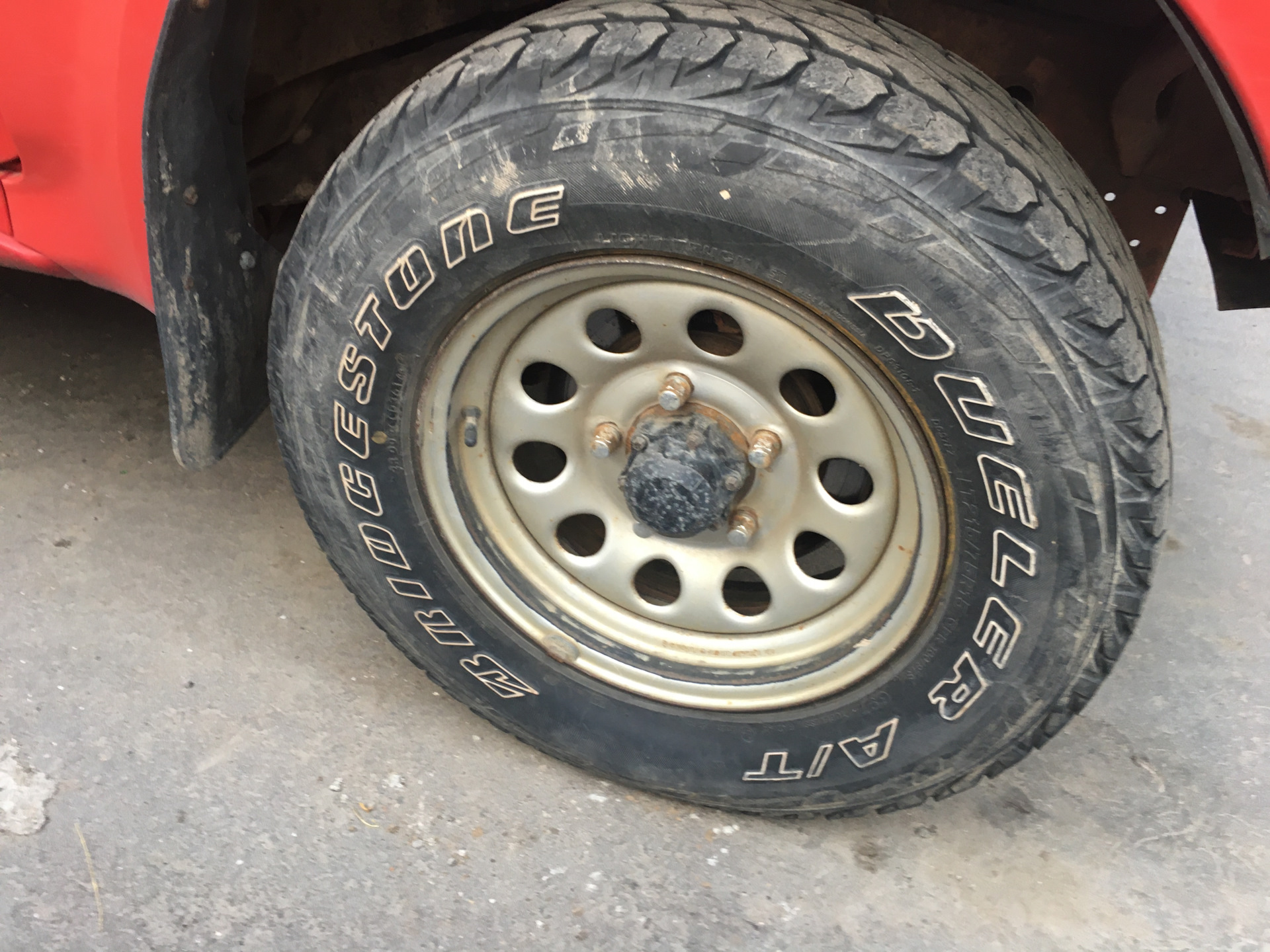 Шины Hankook А/Т — Suzuki Jimny (1G), 1,3 л, 2007 года | шины | DRIVE2