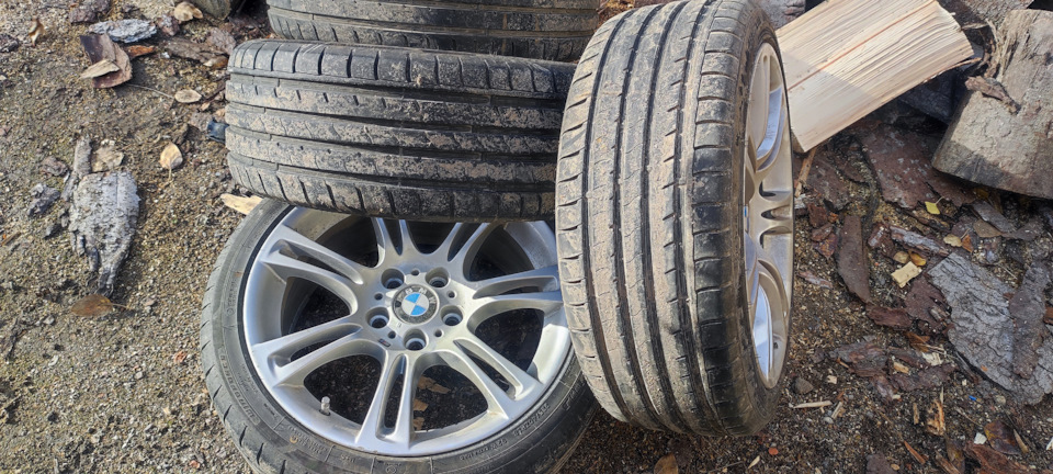 Шины летние 225/40 R18, литые диски Bmw 8Jx18 ET30 5x120 на BMW 3 ...