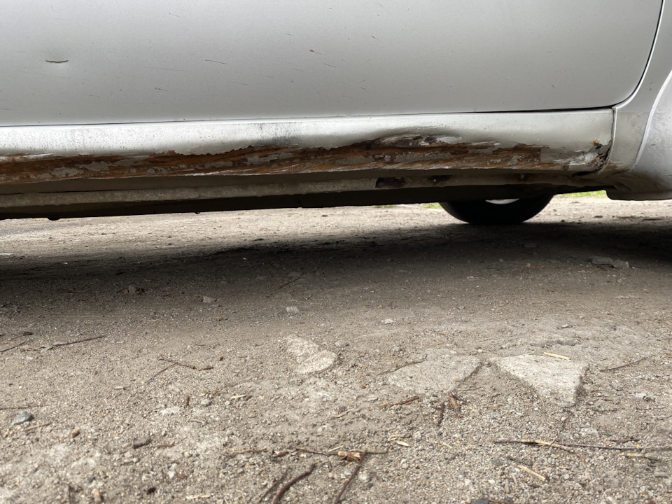 Помял порог об колодец — Toyota Caldina (210), 1,8 л, 1998 года ...