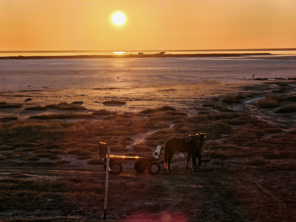 Закат на Эльтоне — Mitsubishi Pajero Sport (2G)