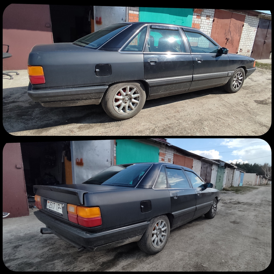 Спойлер Ауди 80/90 В2 на Ауди 100 с3, подготовка и установка! — Audi 100 (C3),  2 л, 1990 года | тюнинг | DRIVE2