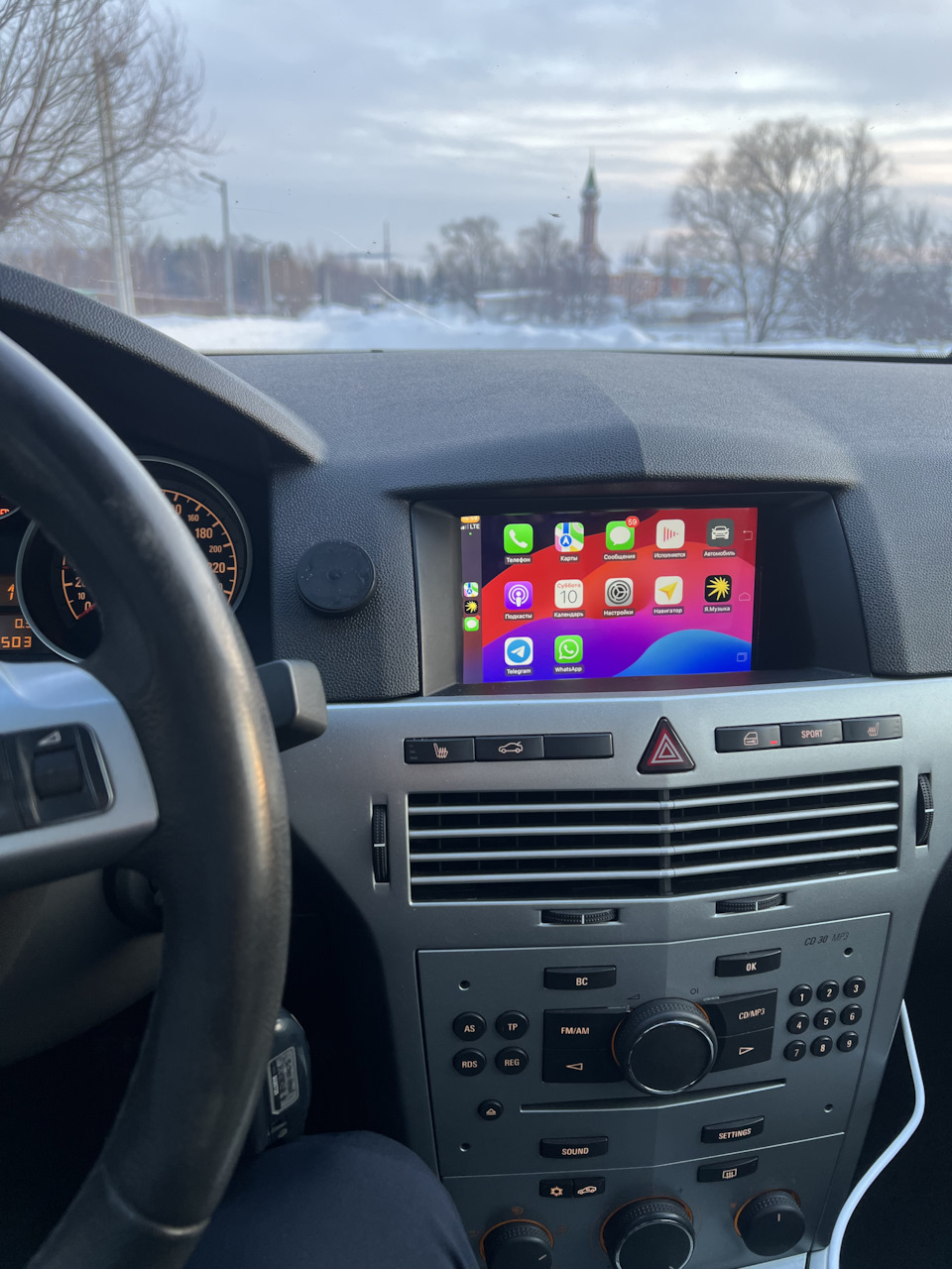 Как же без CarPlay в машине? — Opel Astra H, 1,8 л, 2010 года | наблюдение  | DRIVE2