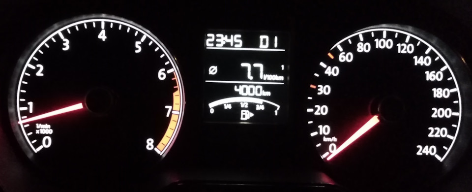 p.s. — это ночной расход по городу, когда машин почти нет, но светофоры ещё работают) — Volkswagen Polo Sedan