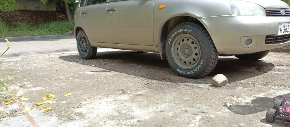 Грязевая резина на калину — Lada Калина Хэтчбек (1G), 1,6 л, 2013 года ...