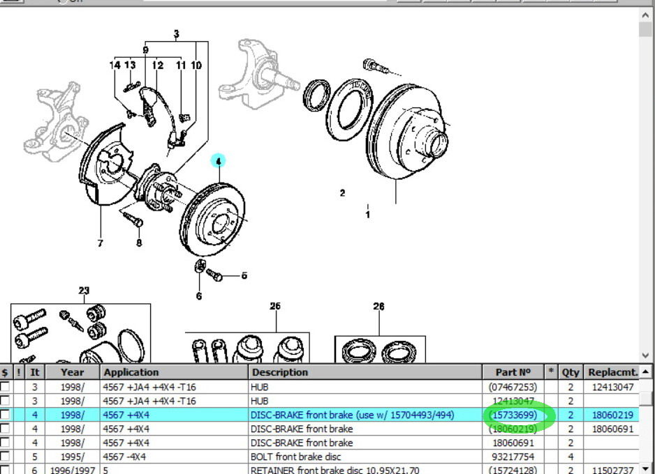 шланги, диски — Chevrolet Blazer (S-15), 4,3 л, 1998 года | визит на ...