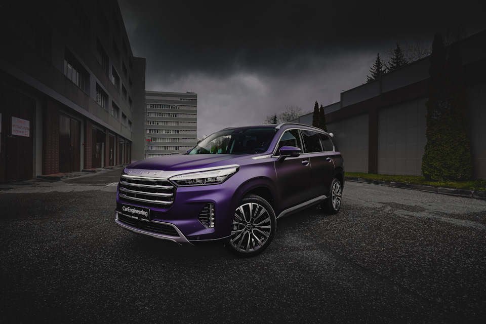 Оклейка пленкой Chery Exeed VX – бронирование Чери Эксид ВХ в пленку ...