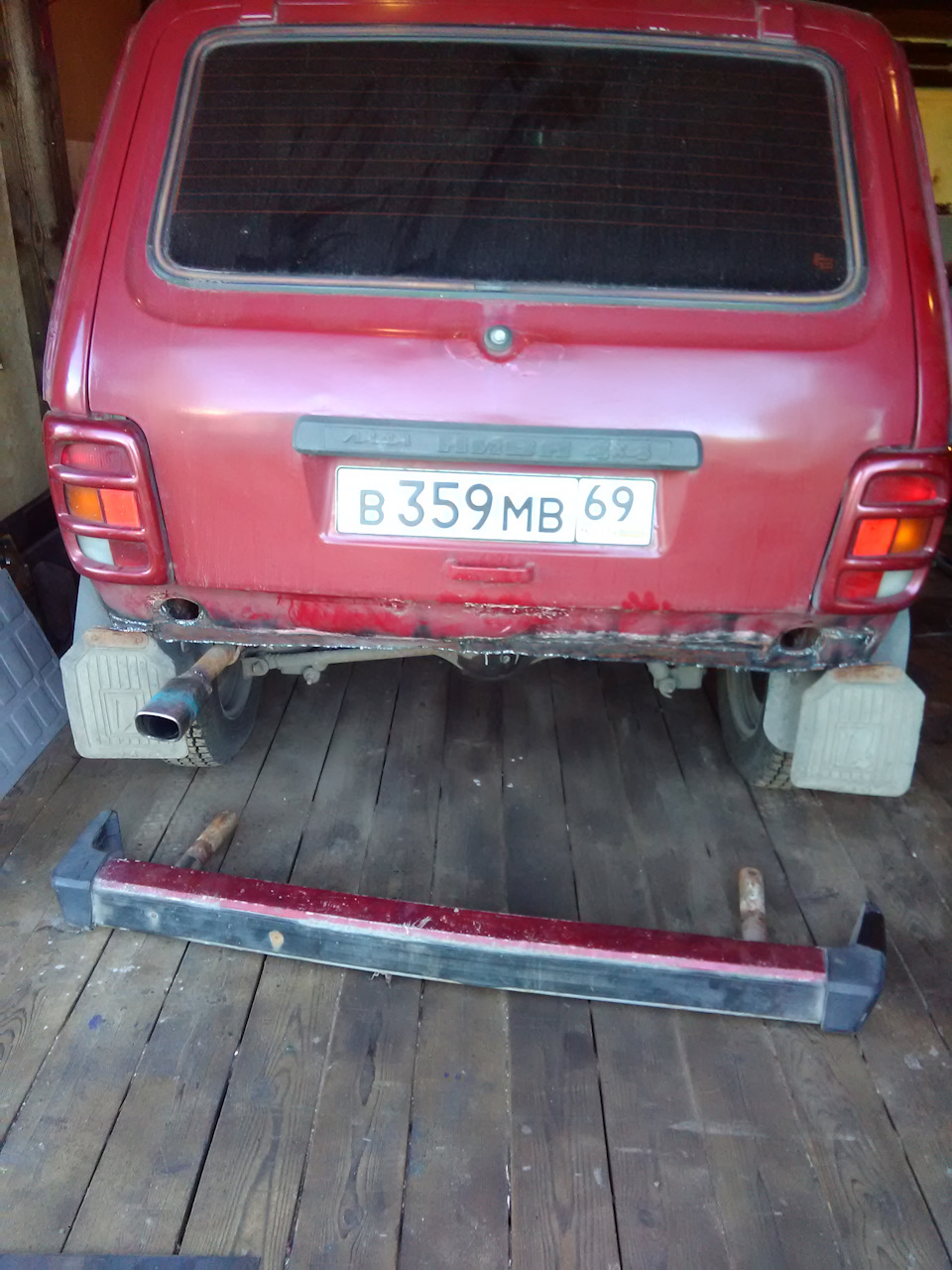 задний фартук и обновки — Lada 4x4 3D, 1,7 л, 1997 года | своими руками ...