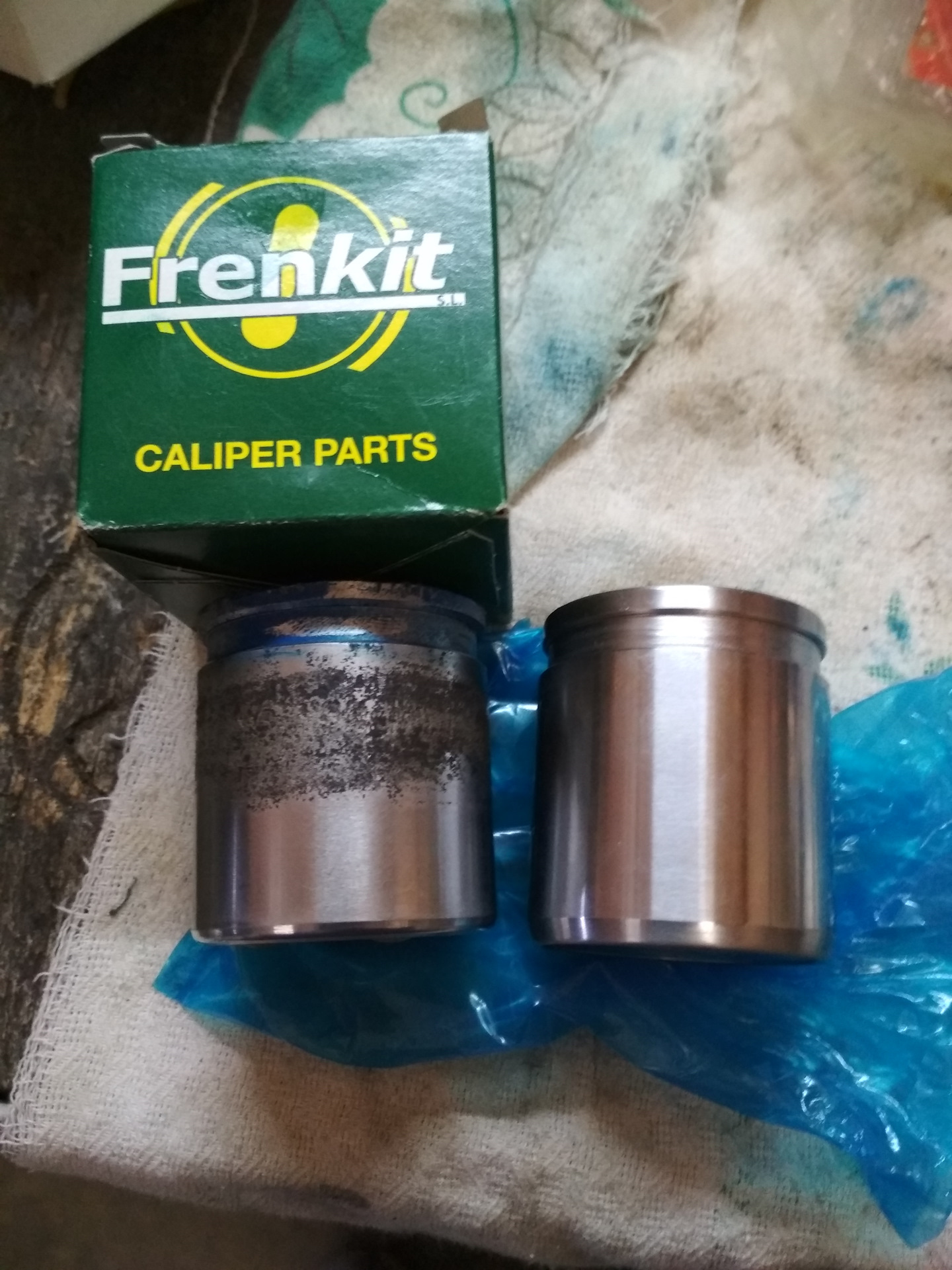 Переборка тормозных суппортов — Subaru Impreza (GE, GH), 2 л, 2008 года ...