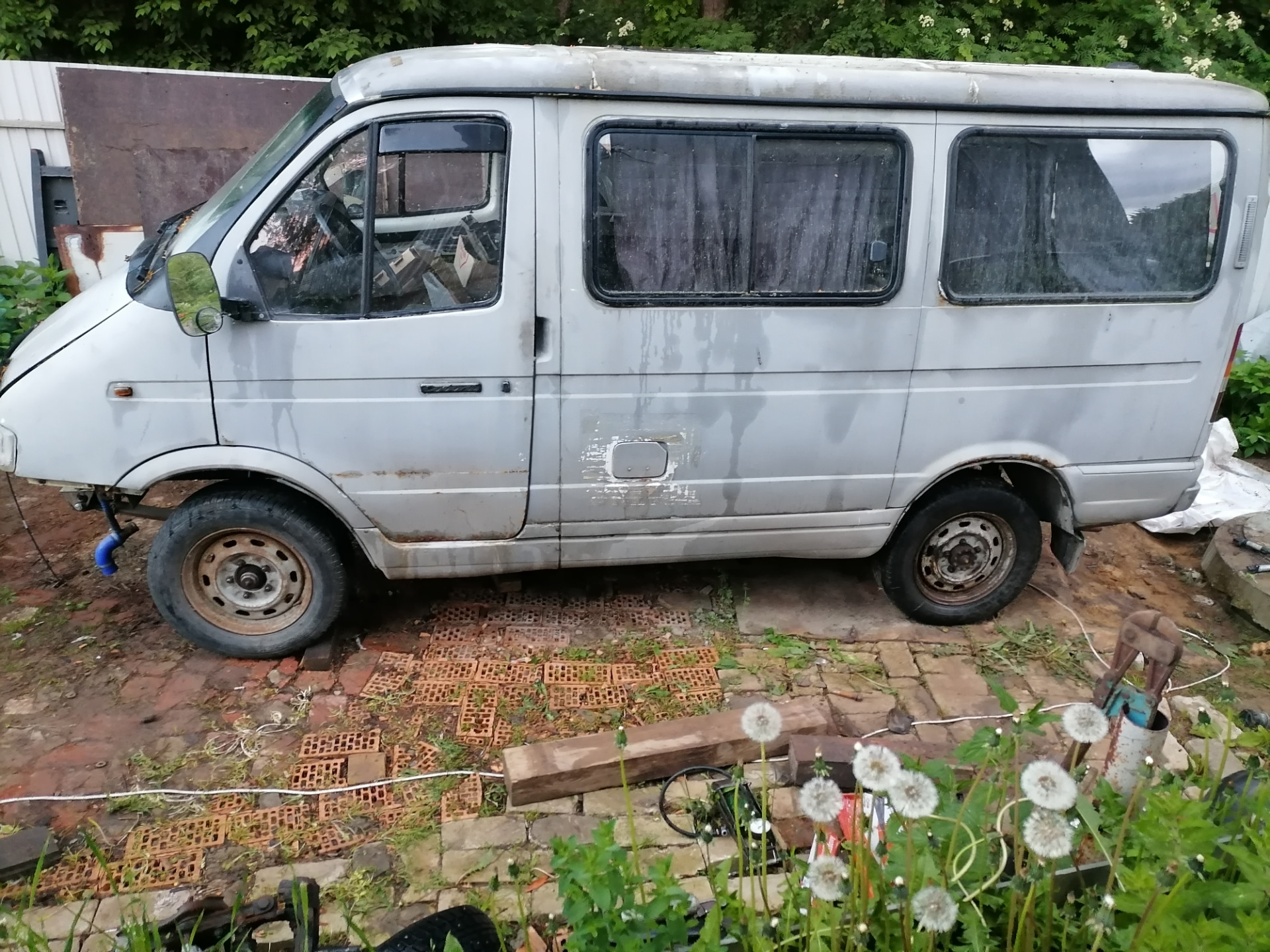 Балка от газели и ремонт рамы — ГАЗ Соболь, 2,4 л, 2003 года | тюнинг ...