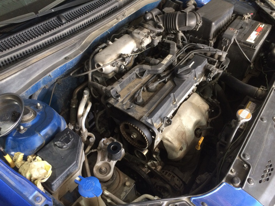 Замена цепи распредвалов + плановое ТО 149400 км — KIA Rio (2G), 1,4 л ...