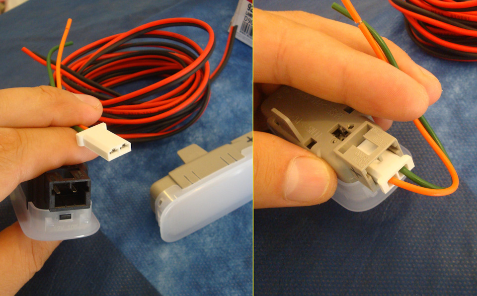 Для подключения второго плафона приобретёно 2,5м провода и подходящий разъём за 8р))) — Hyundai Tucson (TL)