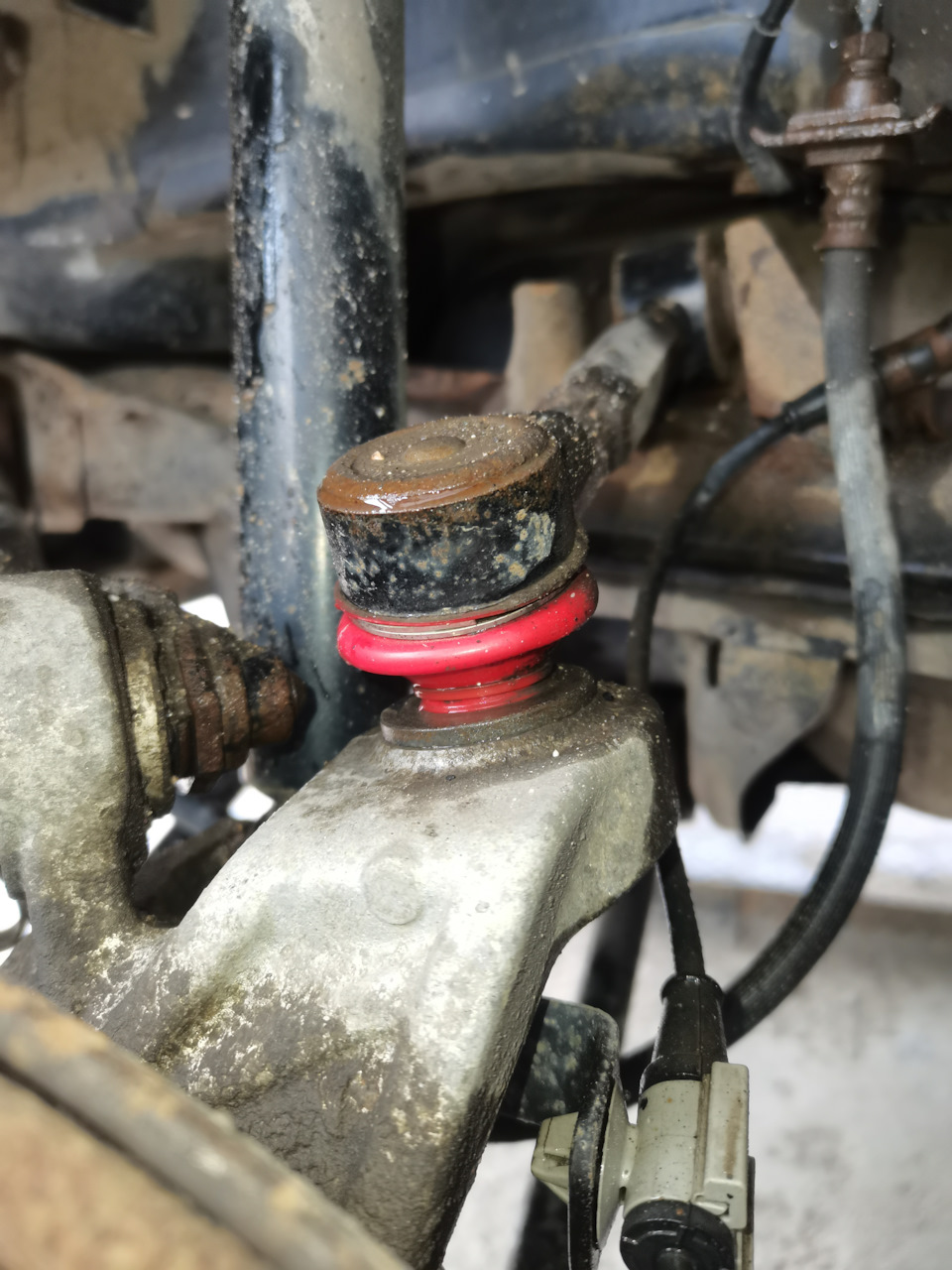 Задние развальные рычаги SAT спустя 35 т. км — Honda Accord (7G), 2 л ...