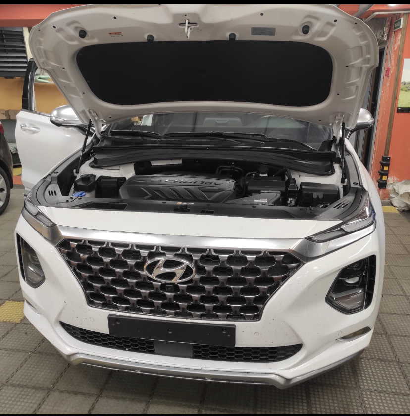 35000 км Адаптивный свет фар. А он тут вообще есть? — Hyundai Santa Fe ...