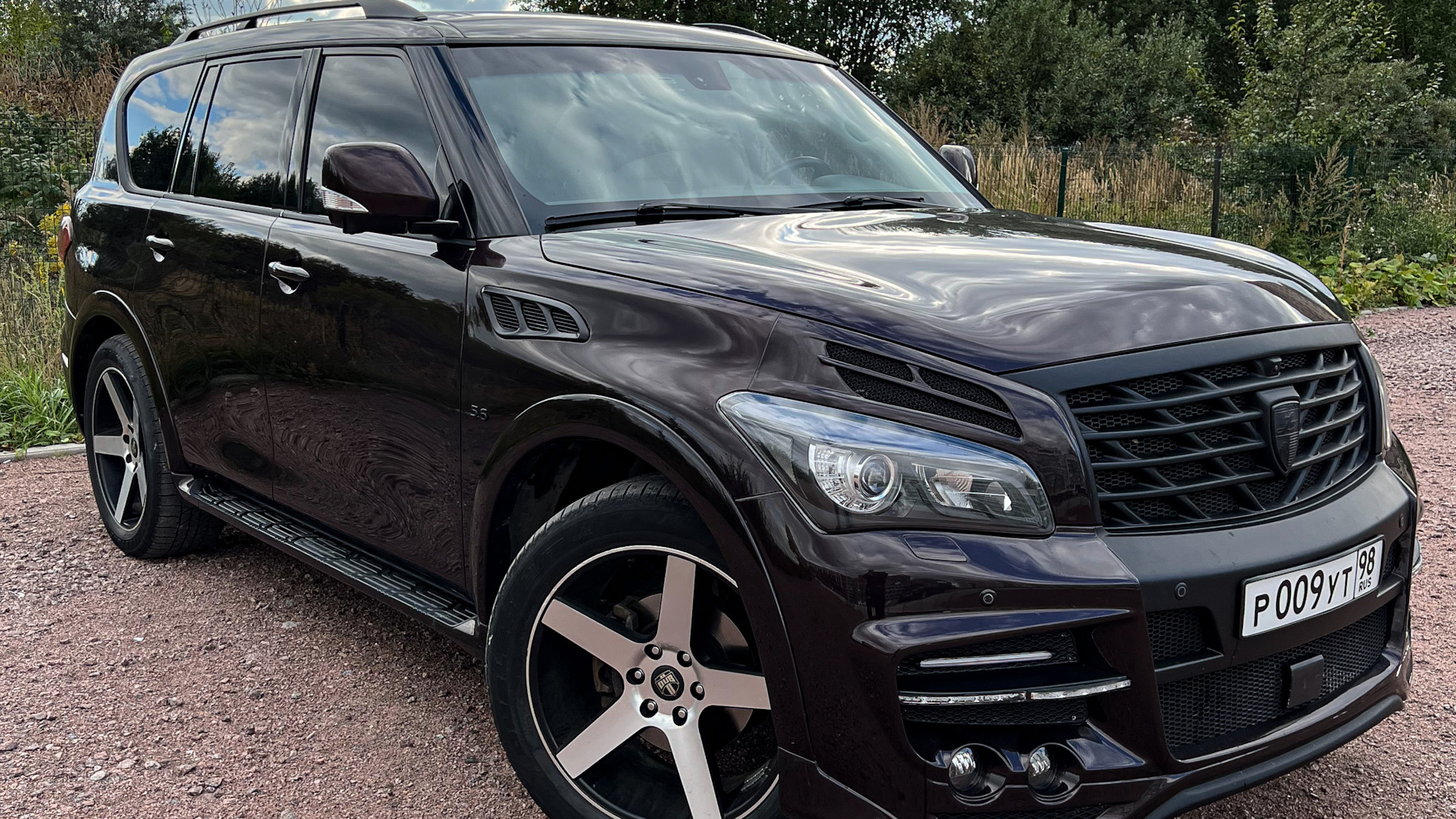 Infiniti QX80 5.6 бензиновый 2015 | Бордовый бегемот на DRIVE2