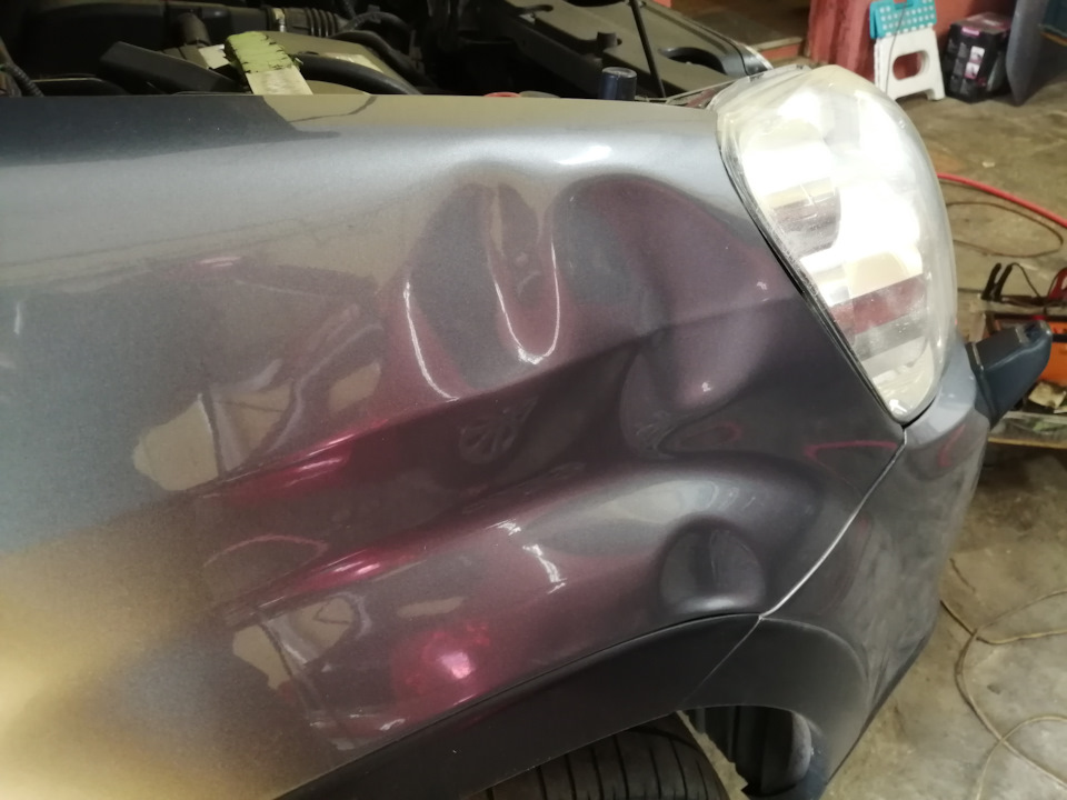 Хонда. Ремонт крыла без покраски. — Bezpokras на DRIVE2