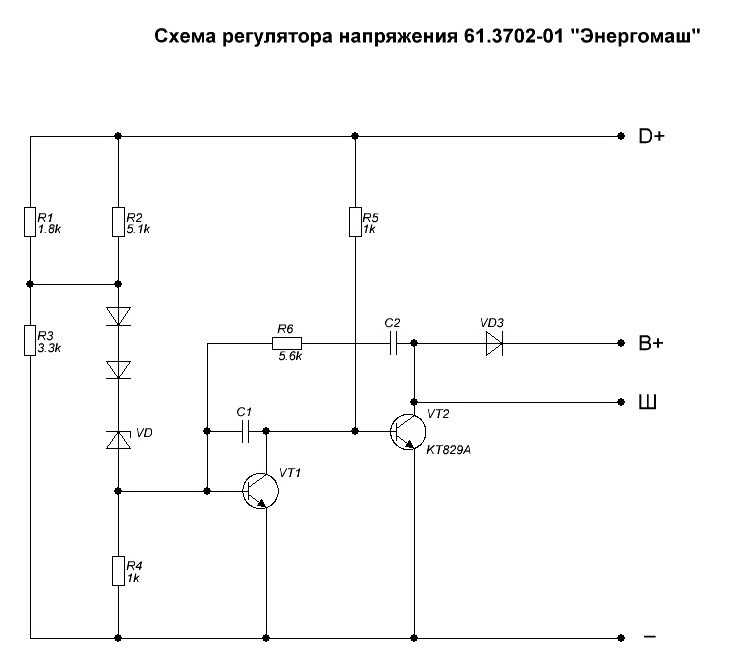 Регулятор напряжения электрическая схема