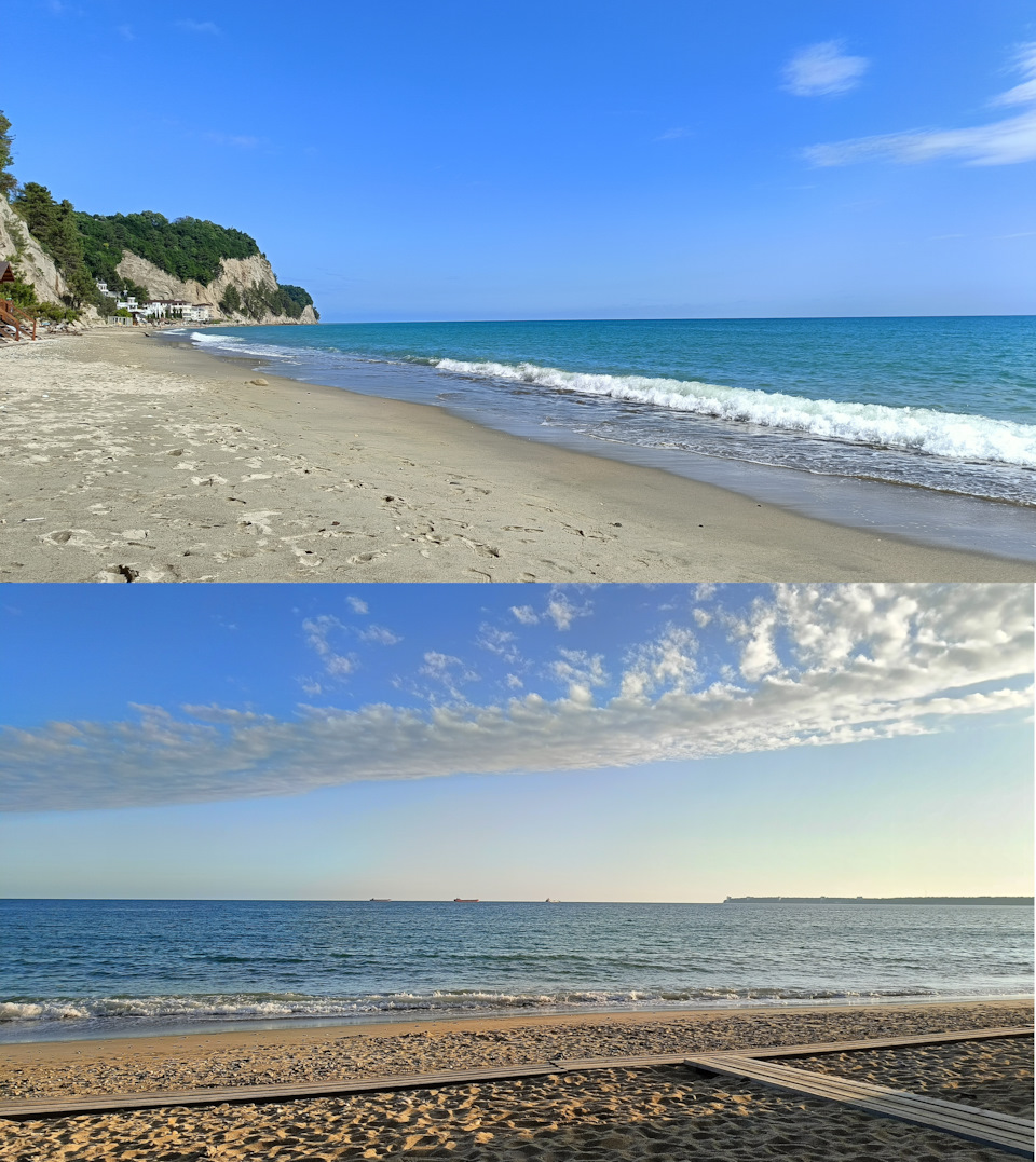 Зимний вечер в Гаграх, вернее летний в Пицунде. — Subaru Impreza (GD/GG)