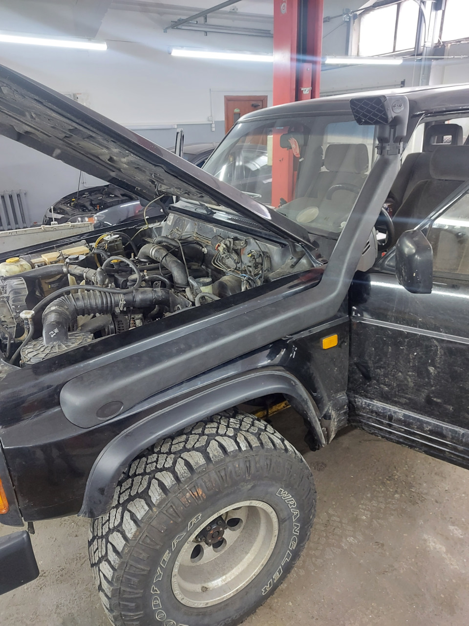 Установка шноркеля — Nissan Patrol (Y60), 3,2 л, 1994 года | тюнинг ...
