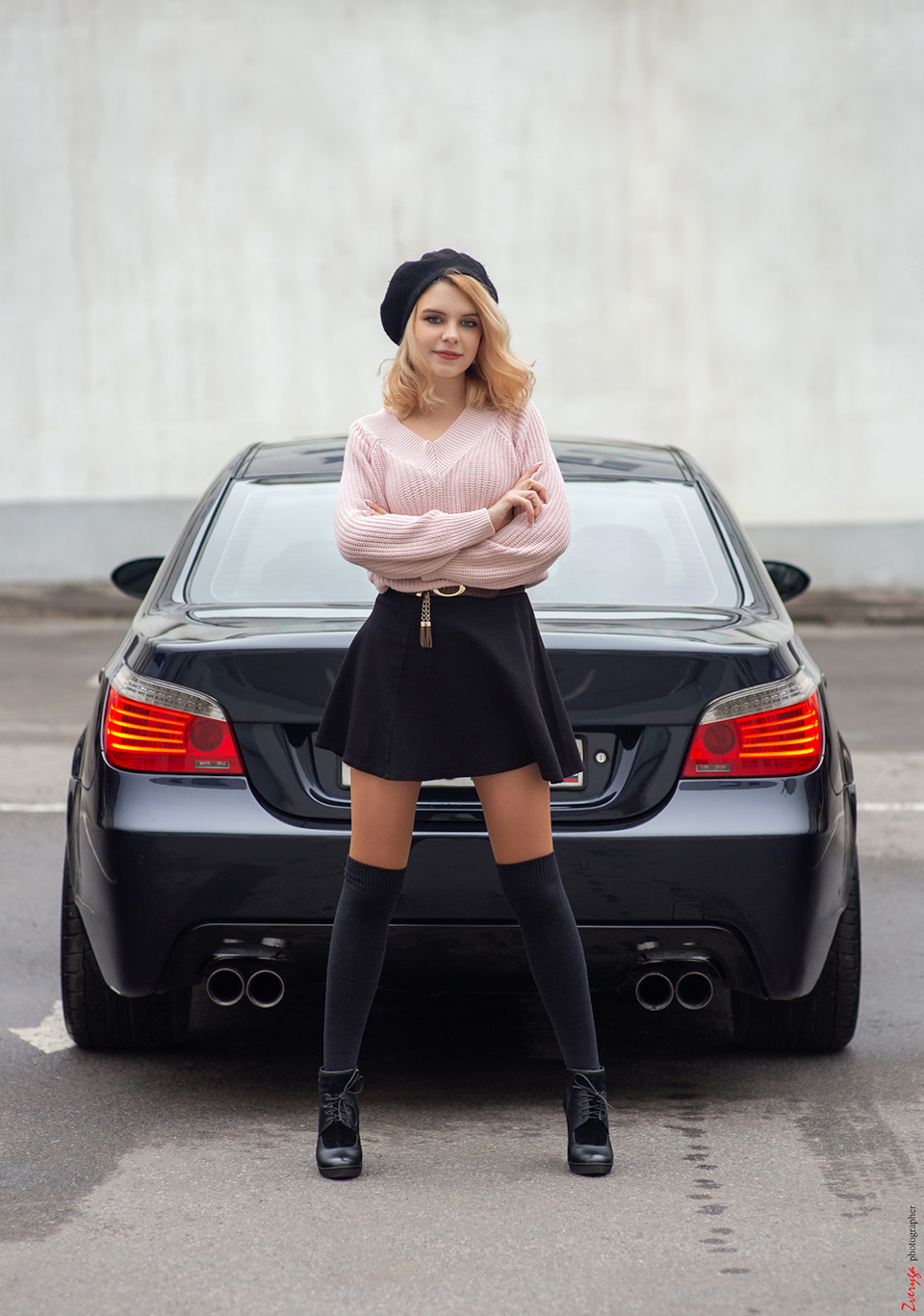 Валерия и BMW. Фотосессия Girl&Car — BMW 5 series (E60), 3 л, 2008 года |  фотография | DRIVE2