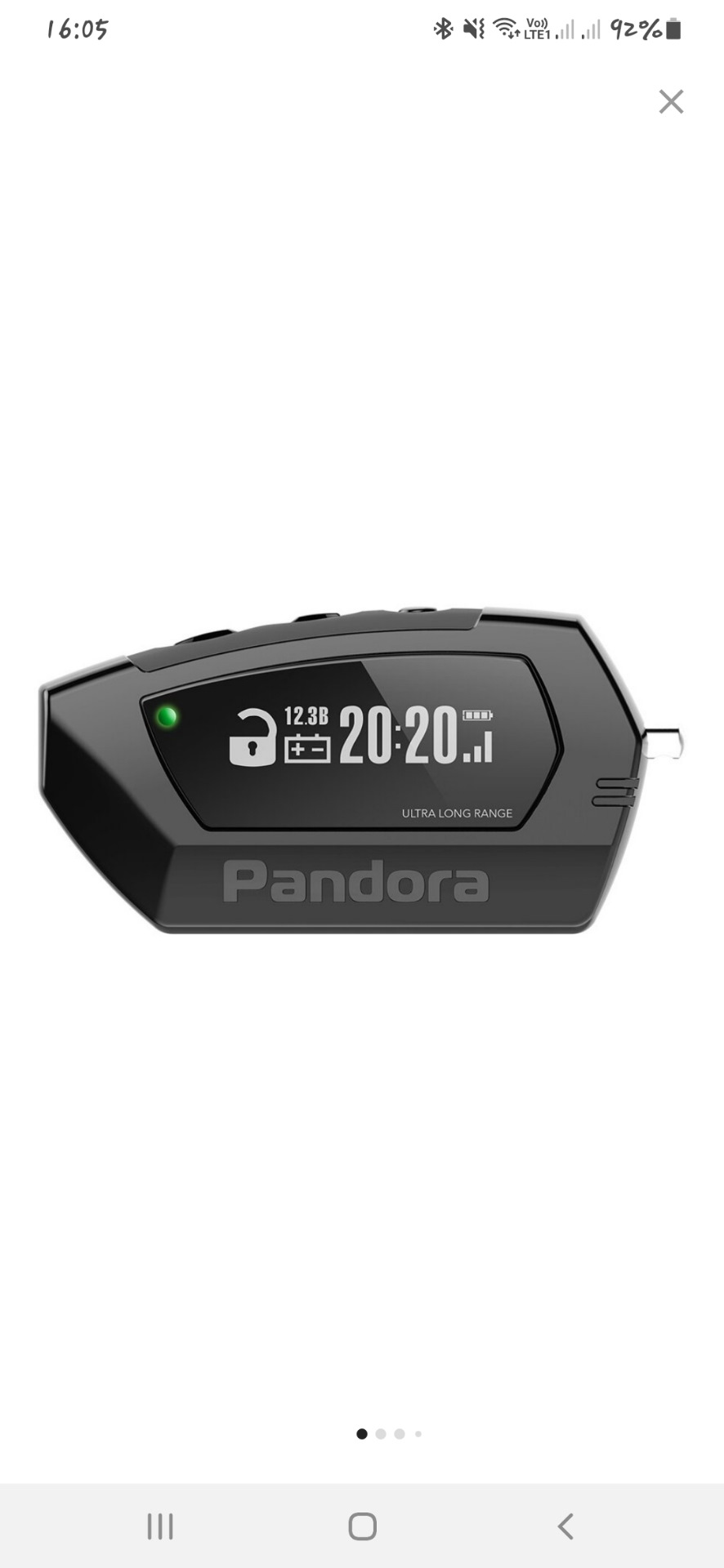 Автосигнализация "Пандора" — Lada Гранта (2G) FL, 1,6 л, 2019 года ...