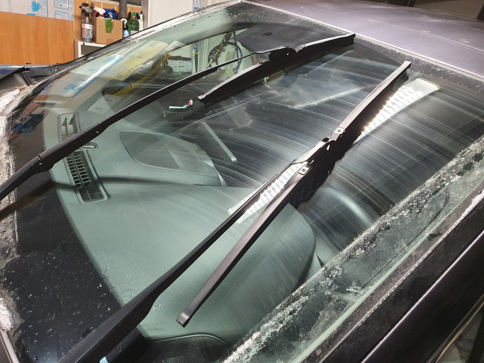 Стеклоочистители на зиму и мороз в фарах — Hyundai Santa Fe (4G), 2,5 л ...