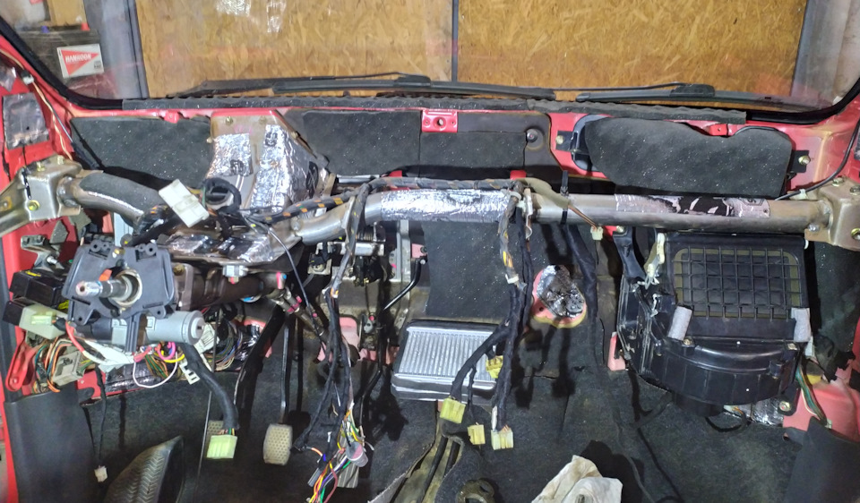 Новая печка установлена, осталось оклеить по возможности звукоизоляционными материалами — Daewoo Matiz (M100/M150)