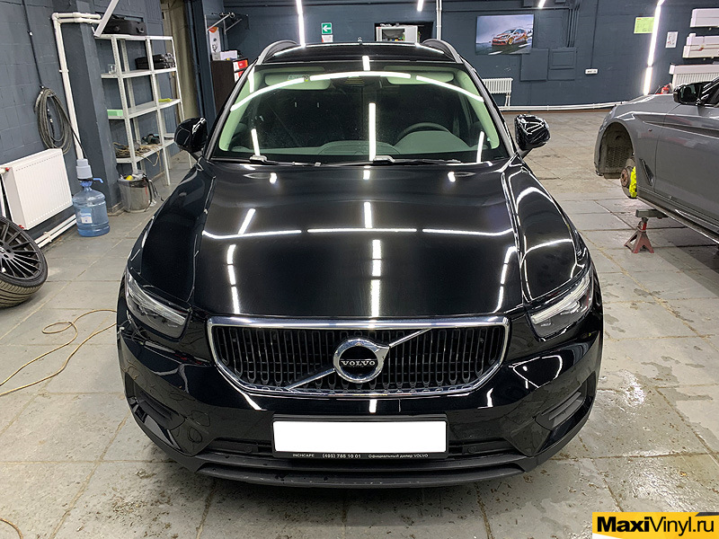 Частичная оклейка защитной пленкой Volvo XC40 — MaxiVinyl на DRIVE2