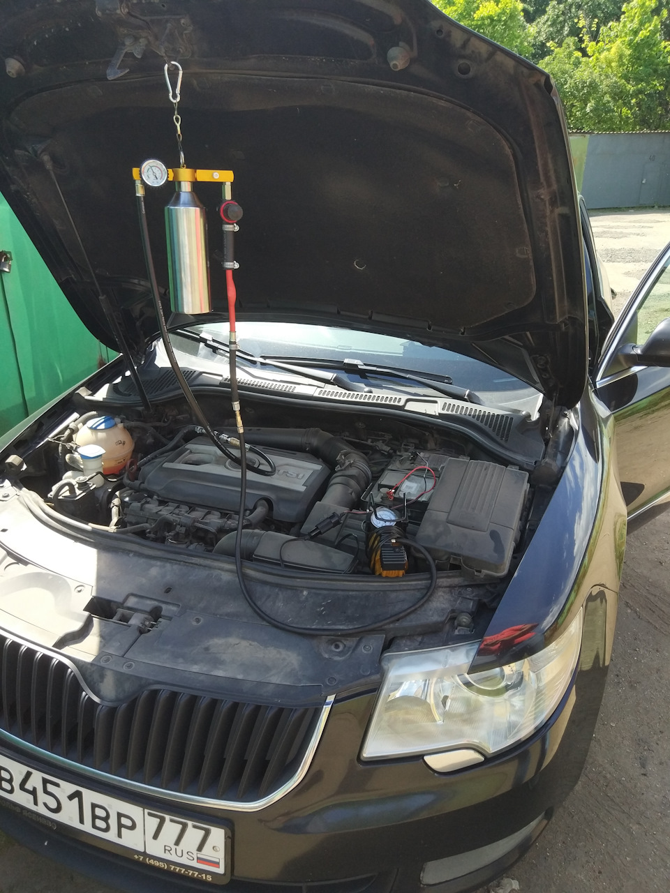 Промывка форсунок/инжектора Skoda Superb 1.8 TSI LAVRom + мойка ...