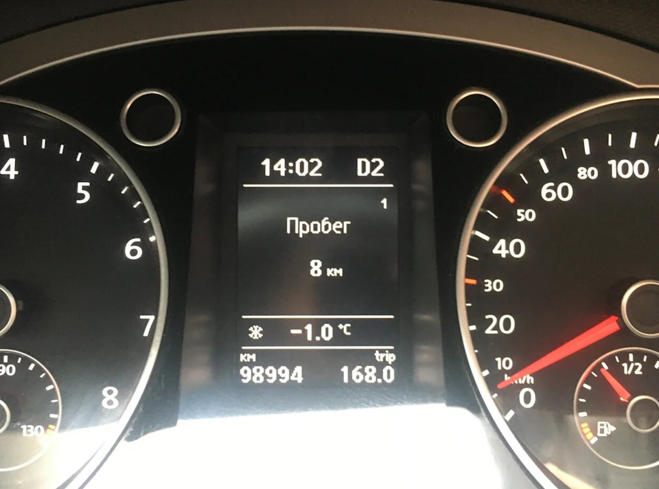 пробег на 24.12.2019 — Volkswagen Passat B7