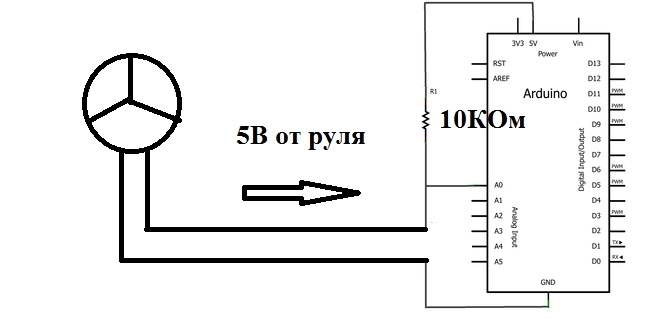 Схема игрового руля