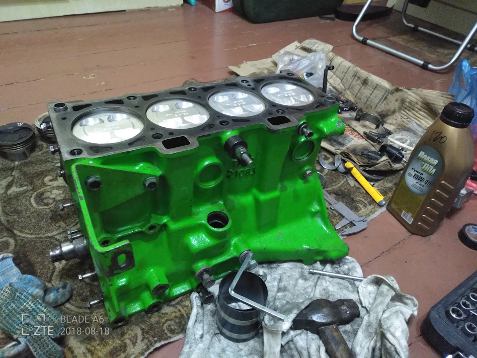 Заехал сегодня к ребятам чтобы замерили компрессию — Lada 21099, 1,5 л ...