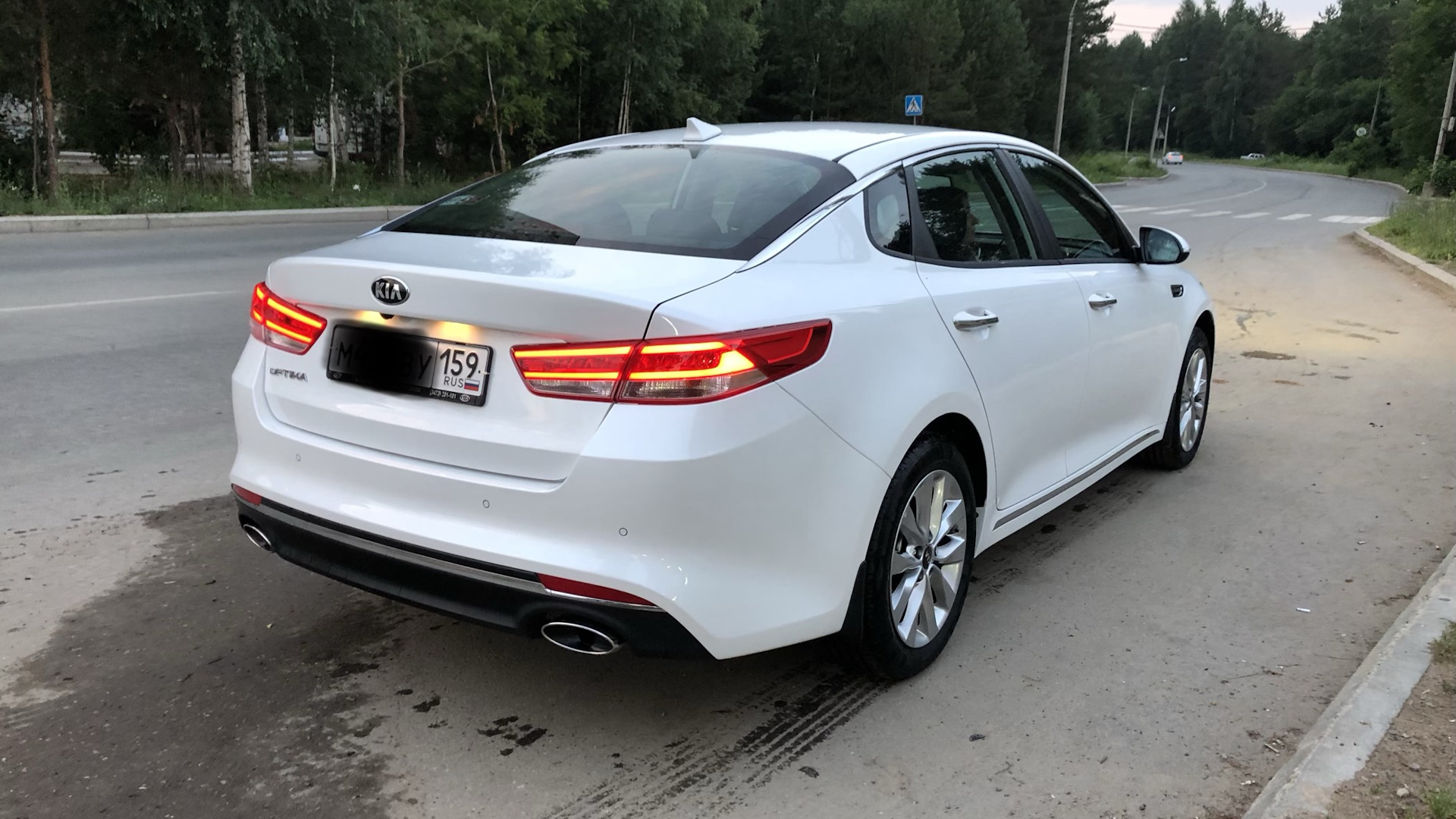 Kia Optima 2018 белая