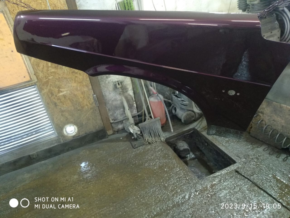 Покраска крыльев и капота (нанесение антигравия) — Lada 2109, 1,5 л ...