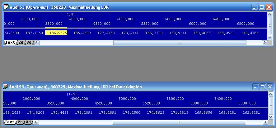 В моей машине. Верхняя без детонации, нижняя с ней — Audi S3 (8L). Запчасти на фото: 2422174, 2656165