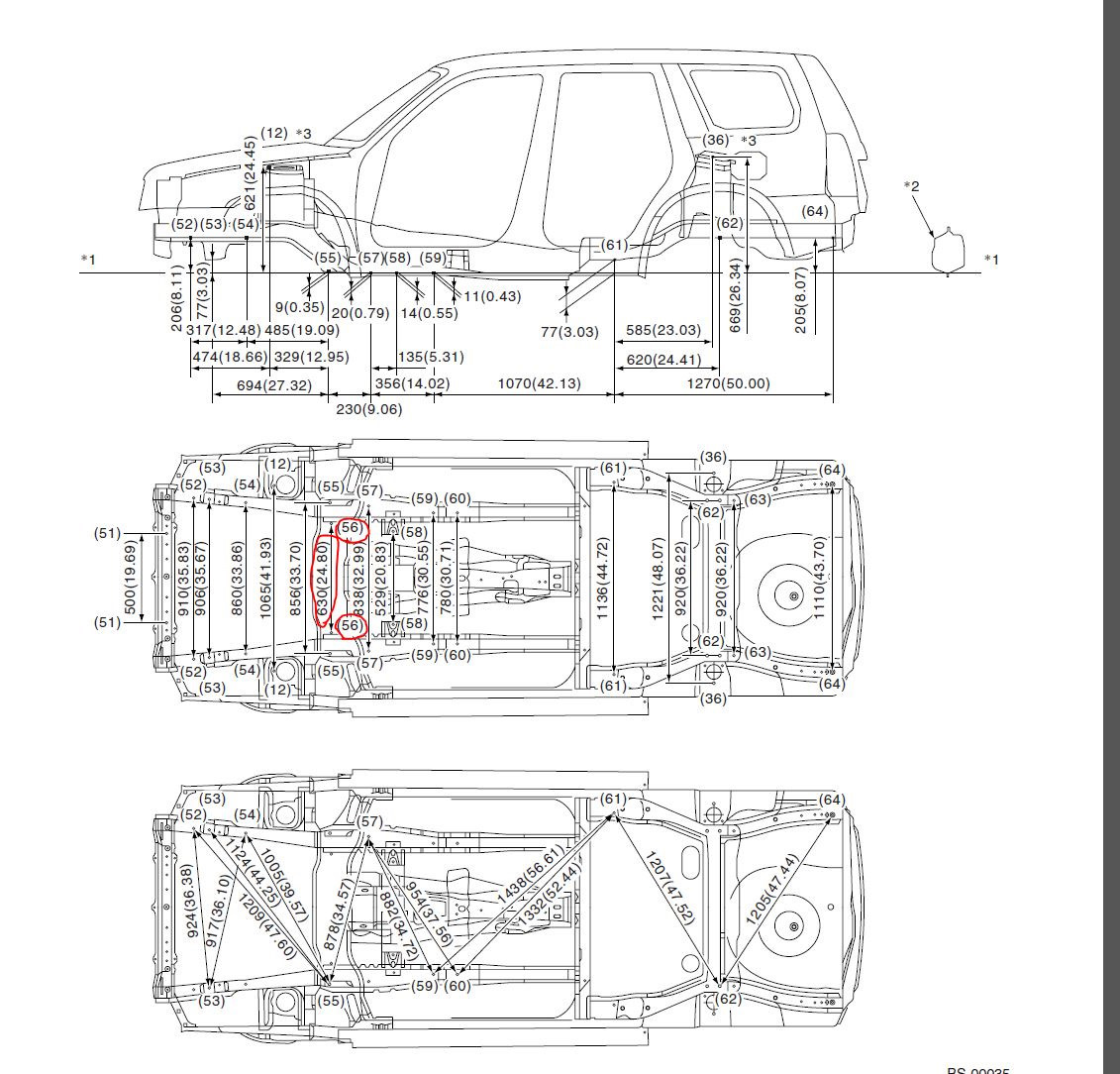 Subaru forester размеры