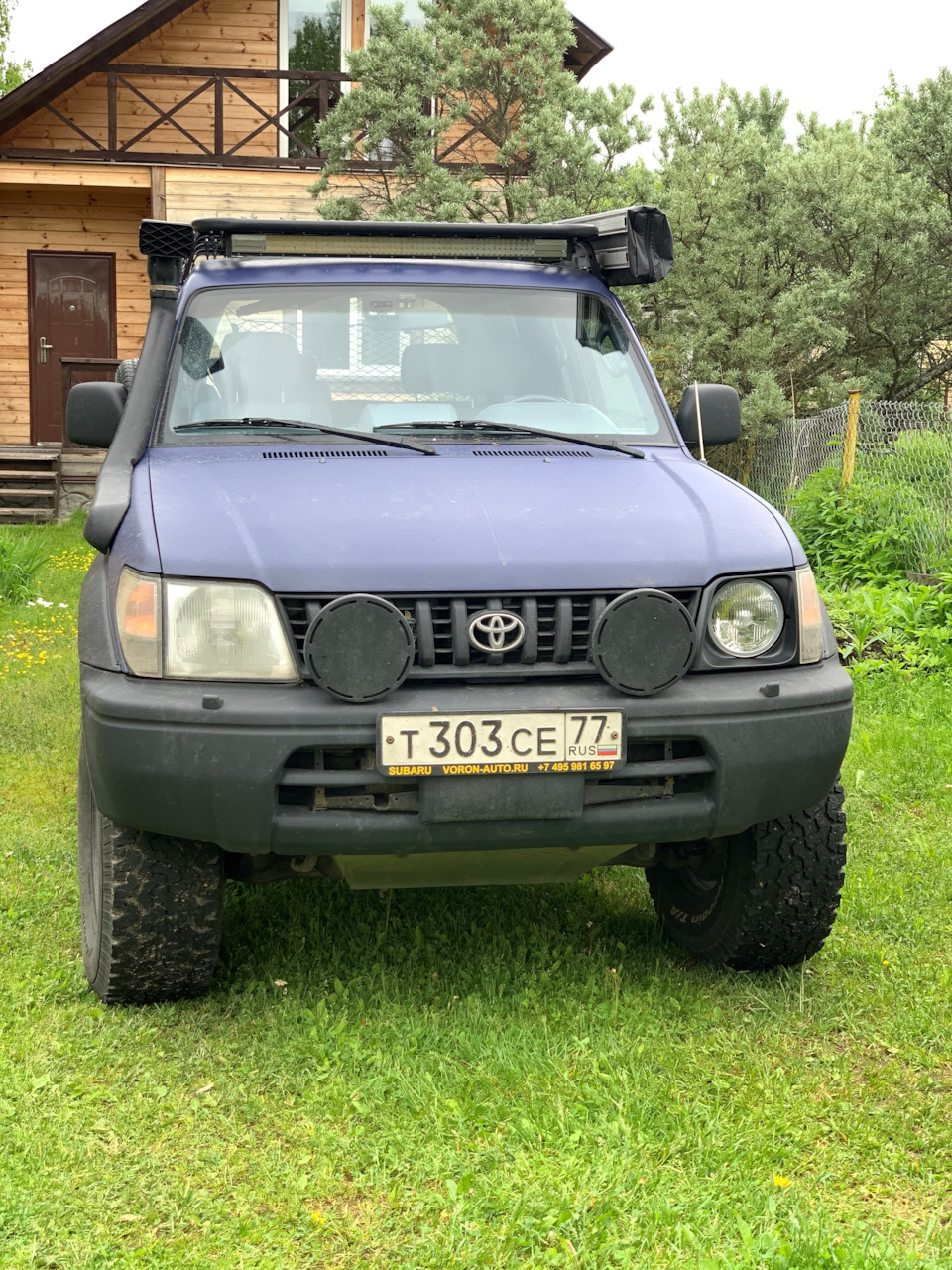 Круглые фары — Toyota Land Cruiser Prado 90-series, 3 л, 1997 года | своими  руками | DRIVE2