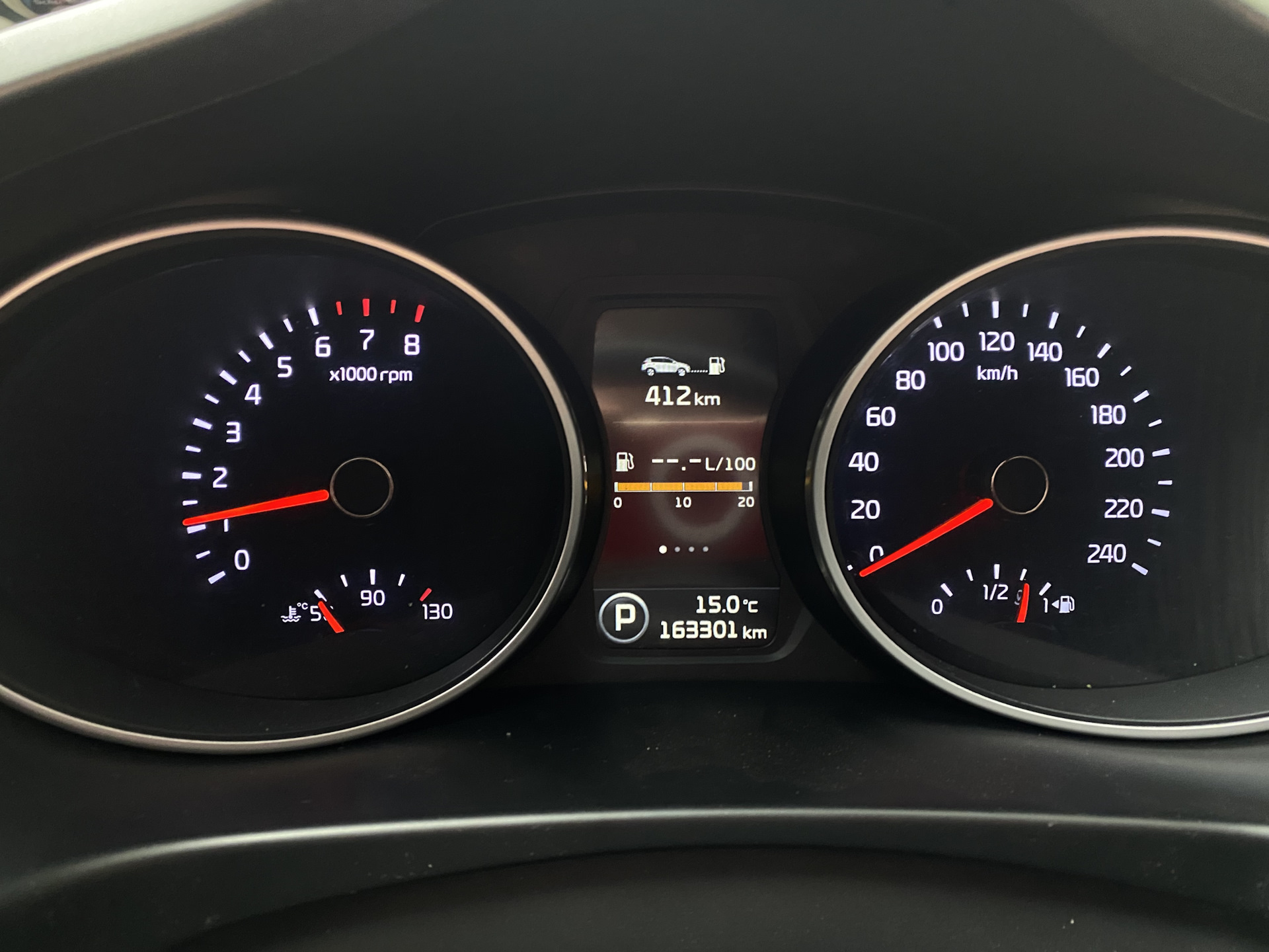 Приборная панель supervision — KIA Sportage (3G), 2 л, 2010 года ...