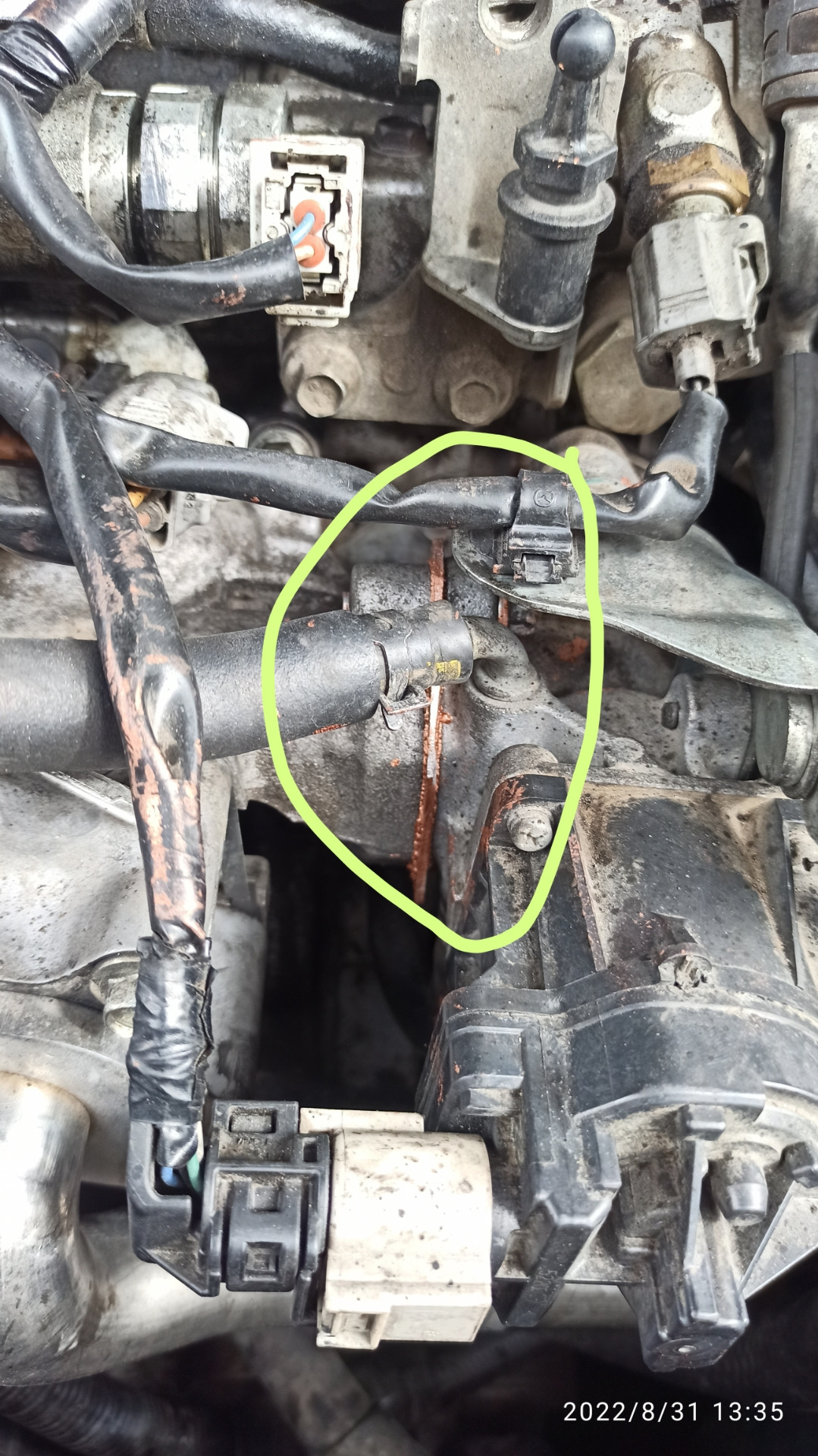 Снятие, чистка впускного коллектора Mazda CX-5 D. (Дизель). Заглушка ...