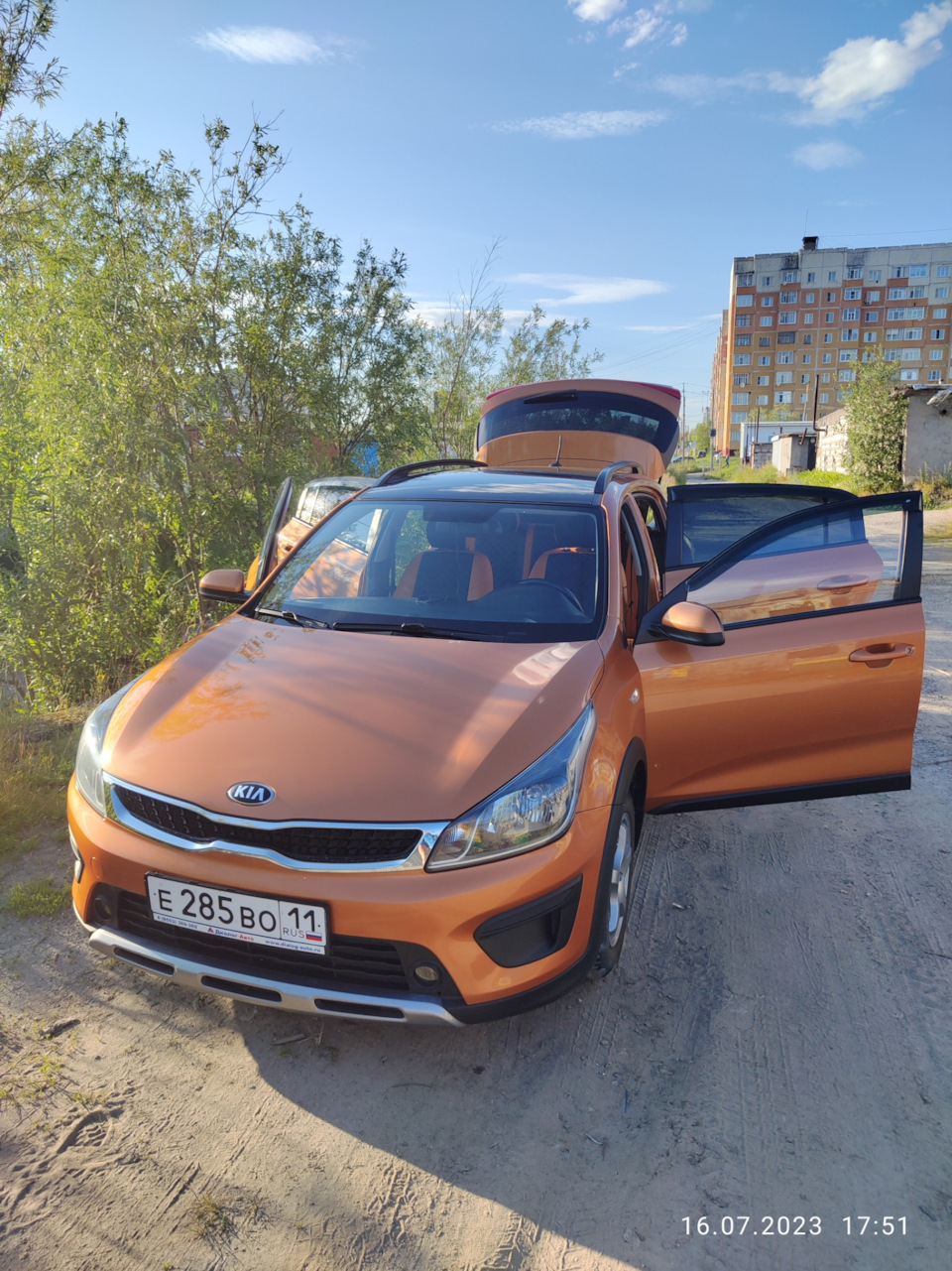 Знак свыше… — KIA Rio X-Line, 1,6 л, 2018 года | мойка | DRIVE2