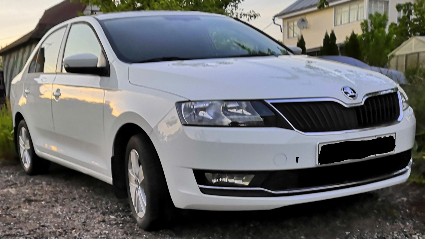 Skoda Rapid (1G) 1.6 бензиновый 2018 | White Rap на DRIVE2