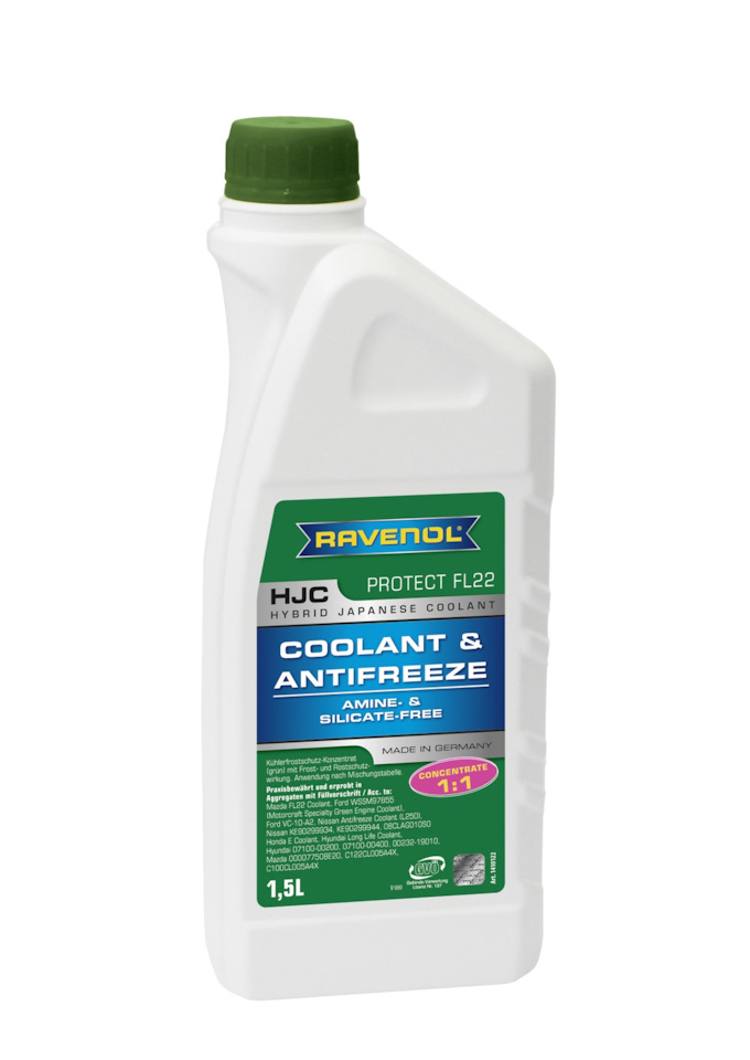 141012215001999 Антифриз RAVENOL HJC Protect FL22 Concentrate ...