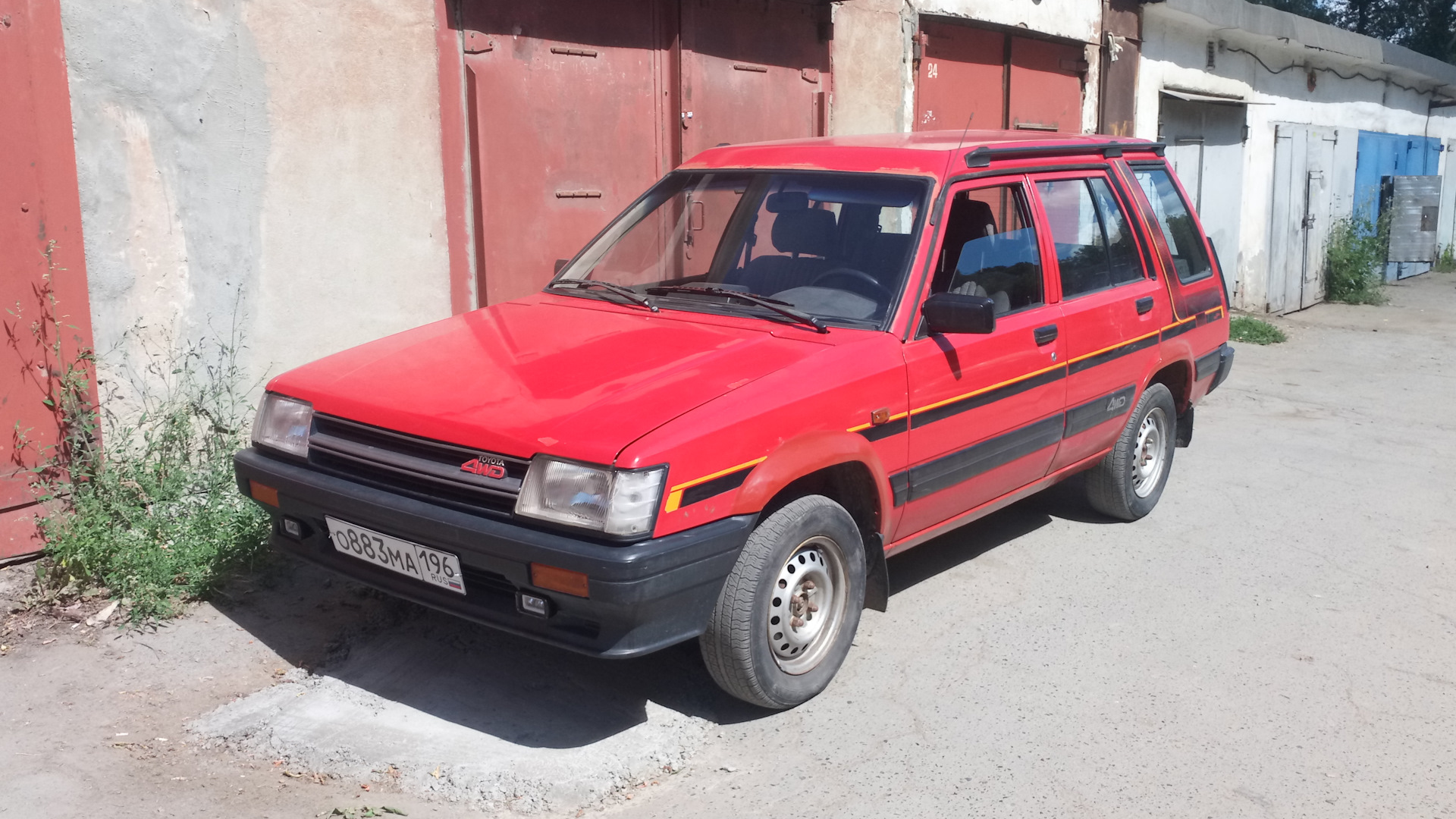 Toyota Tercel (2G) 1.5 бензиновый 1987 | AL-25 4WD " красная" на DRIVE2