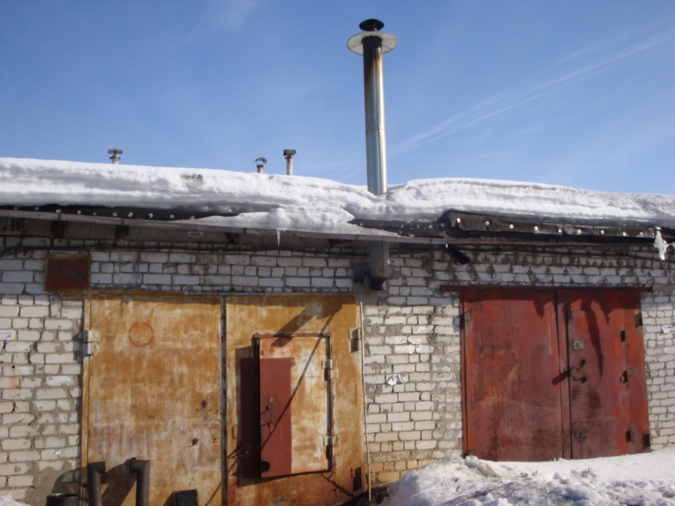 Отопление гаража. Чистка дымохода \"штанов\" — Сообщество «Гараж Мечты ...