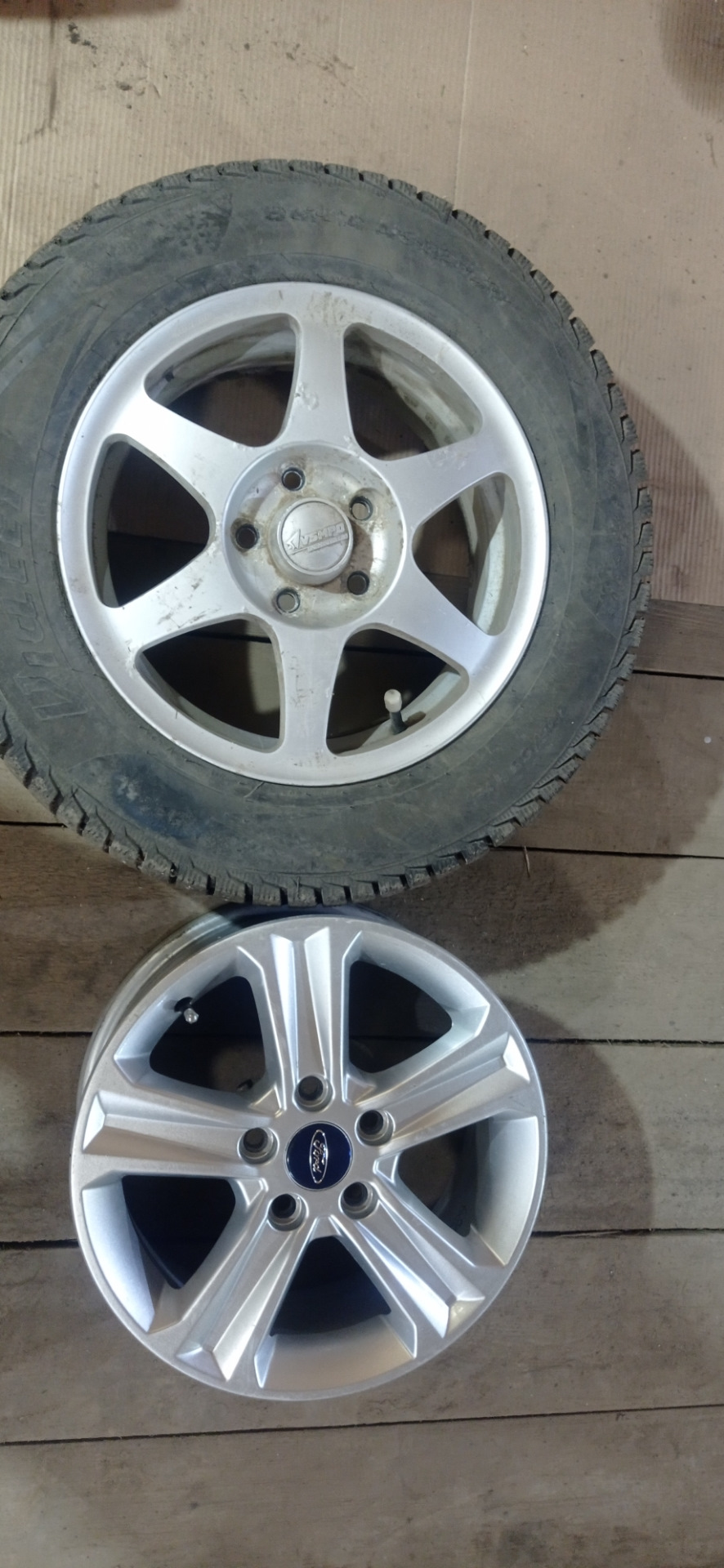 Литые диски для зимы — Ford Focus Sedan II, 1,6 л, 2007 года | колёсные ...