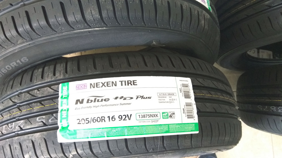 Летняя резина Nexen N'Blue HD Plus 205/60 R16 — Opel Astra J, 1,6 л ...