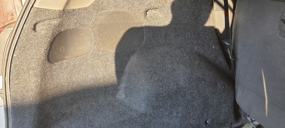 Оклейка карпетом багажника — Hyundai Santa Fe (2G), 2,7 л, 2008 года ...