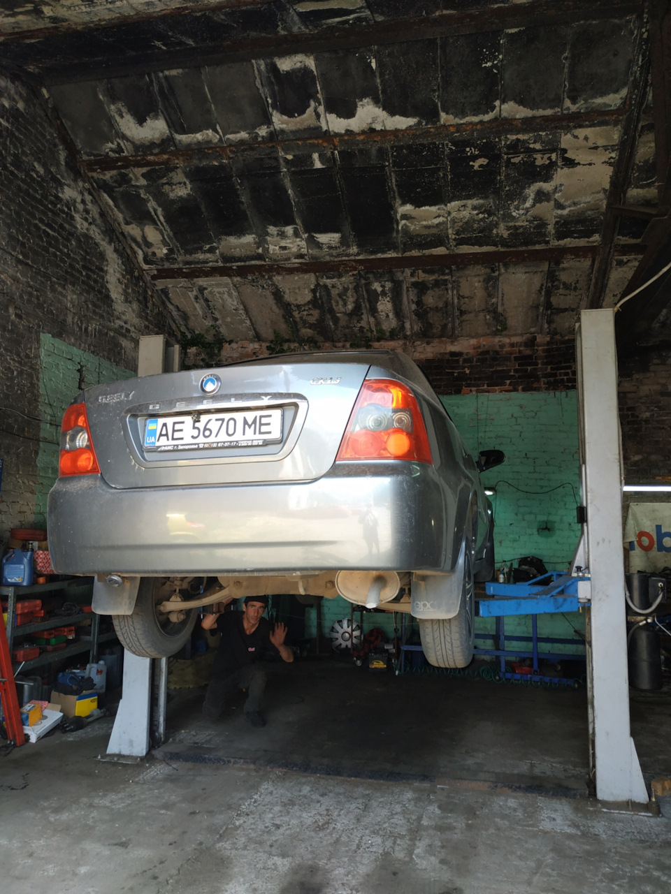 Диагностика ходовки, замена 2ух подшипников — Geely CK, 1,5 л, 2007 ...