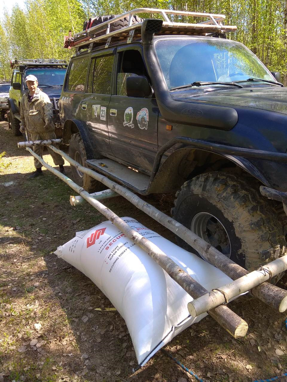 Тест-драйв пневмооболочек для переправы автомобиля через водоем — Toyota  Land Cruiser 80, 4,2 л, 1994 года | тест-драйв | DRIVE2